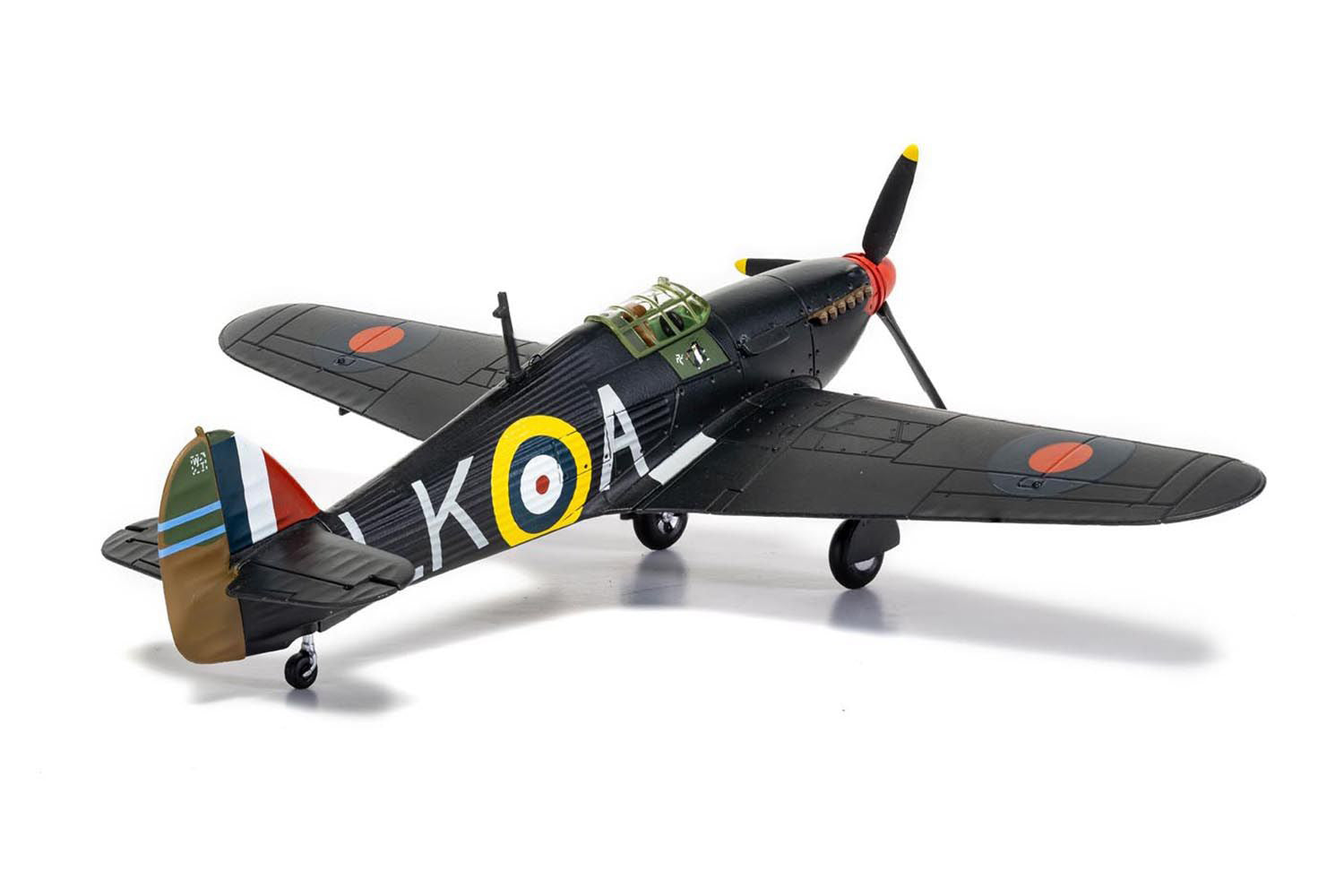 Hawker Hurricane Mk.I Fighter Aircraft "Sqn Ldr. Ian Richard 'Widge' Gleed No.87 Sqn Colerne" (1941) British Royal Air Force "The Aviation Archive" Series 1/72 Diecast Model by Corgi - image 2