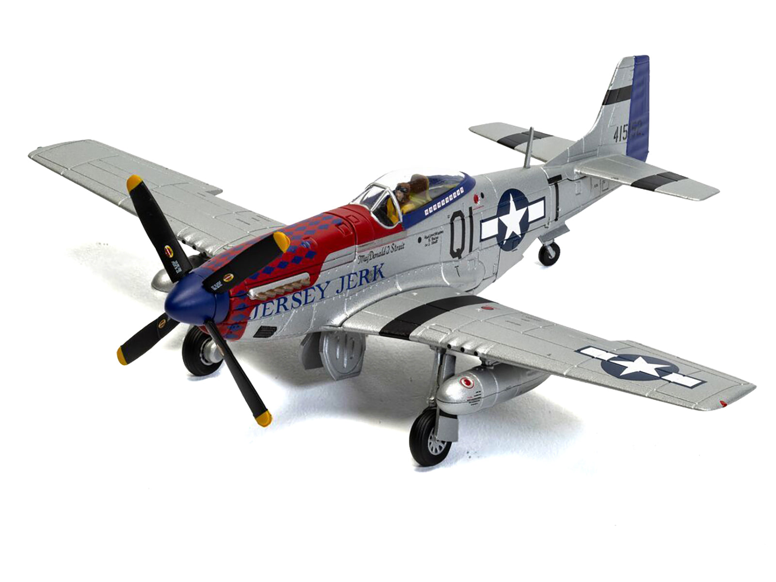 North American P-51D Mustang Aircraft "Jersey Jerk 361st Fighter Squadron Martlesham Heath" United States Army Air Forces "The Aviation Archive" Series 1/72 Diecast Model by Corgi - image 2
