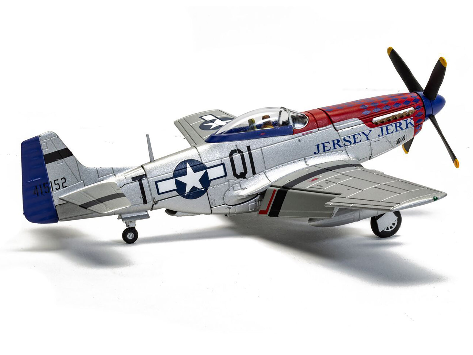 North American P-51D Mustang Aircraft "Jersey Jerk 361st Fighter Squadron Martlesham Heath" United States Army Air Forces "The Aviation Archive" Series 1/72 Diecast Model by Corgi - image 3