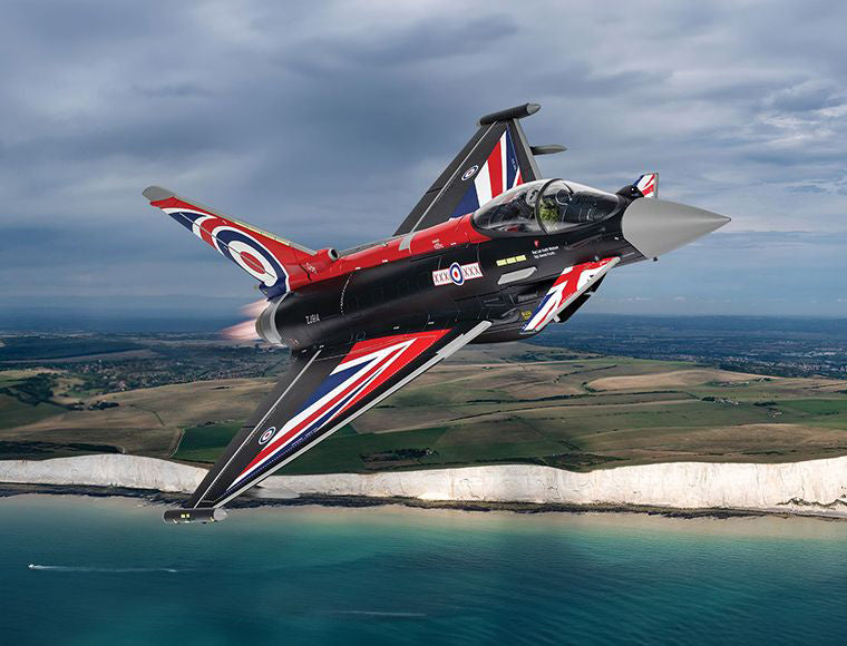 Eurofighter Typhoon FGR4 Aircraft "Blackjack RAF Typhoon Display Aircraft" (2022) British Royal Air Force "The Aviation Archive" Series 1/48 Diecast Model by Corgi - image 2