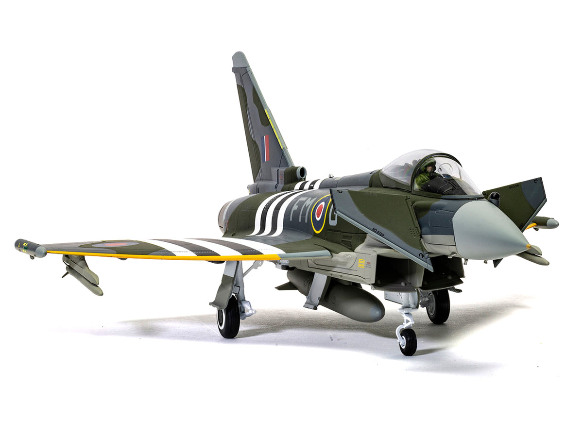 Eurofighter Typhoon FGR4 Fighter Aircraft "ZJ913 FM-G Moggy D-Day 80th Anniversary Display Scheme" (2024) Royal Air Force "The Aviation Archive" Series 1/48 Diecast Model by Corgi - image 3