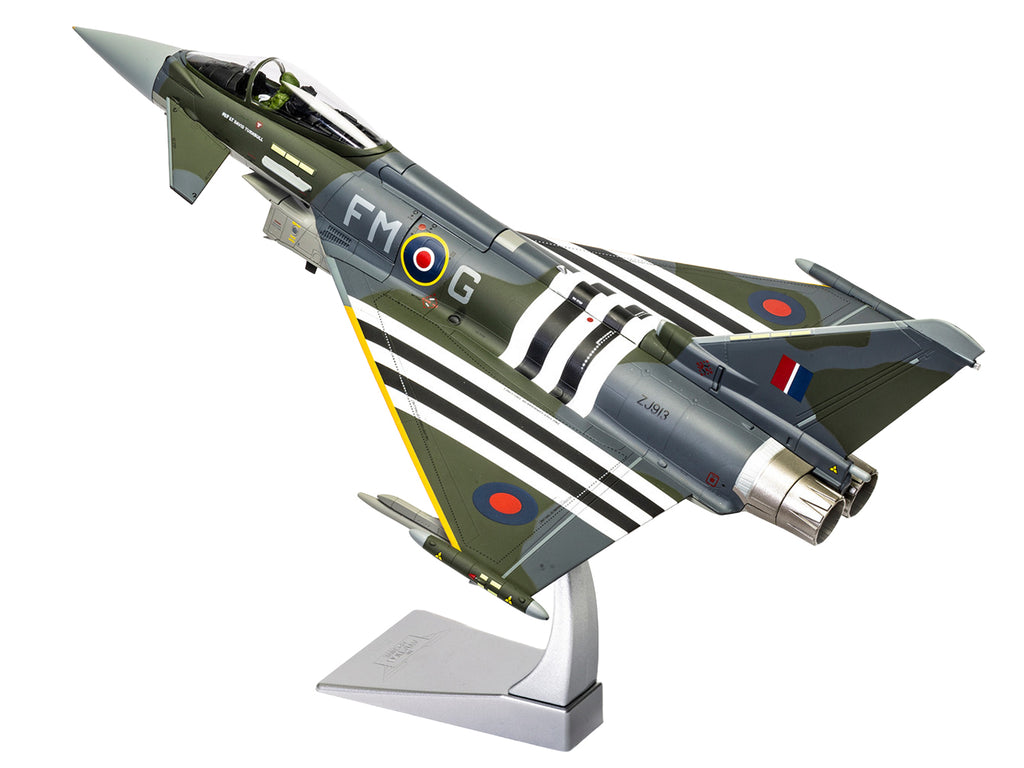 Eurofighter Typhoon FGR4 Fighter Aircraft "ZJ913 FM-G Moggy D-Day 80th Anniversary Display Scheme" (2024) Royal Air Force "The Aviation Archive" Series 1/48 Diecast Model by Corgi - image 5