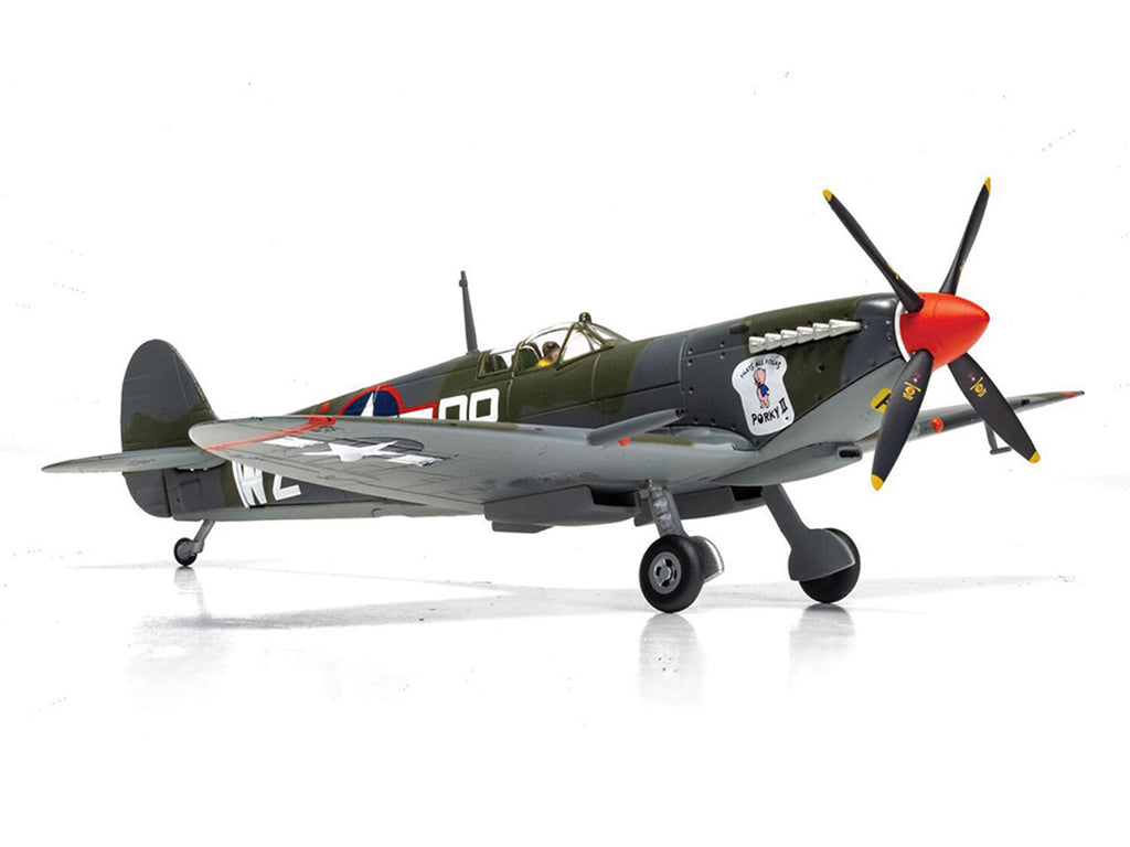 Supermarine Spitfire MkIXC Fighter Aircraft "Porky II Lt Robert Connor 309th Fighter Squadron 31st Fighter Group" (1943) United States Army Air Forces "The Aviation Archive" Series 1/72 Diecast Model by Corgi - image 2