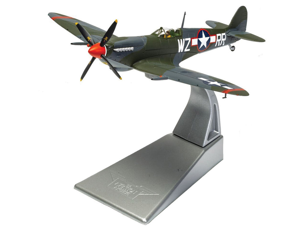 Supermarine Spitfire MkIXC Fighter Aircraft "Porky II Lt Robert Connor 309th Fighter Squadron 31st Fighter Group" (1943) United States Army Air Forces "The Aviation Archive" Series 1/72 Diecast Model by Corgi - image 4