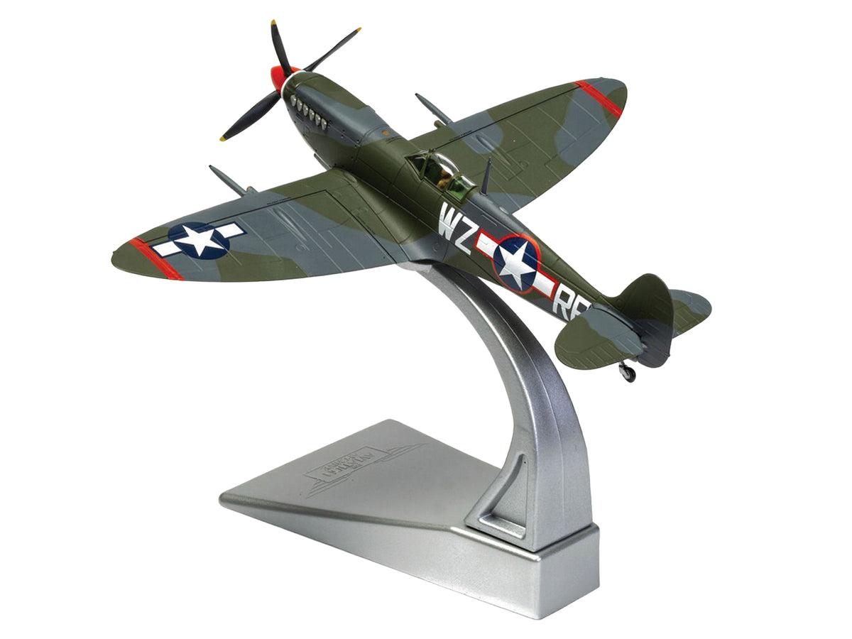 Supermarine Spitfire MkIXC Fighter Aircraft "Porky II Lt Robert Connor 309th Fighter Squadron 31st Fighter Group" (1943) United States Army Air Forces "The Aviation Archive" Series 1/72 Diecast Model by Corgi - image 5
