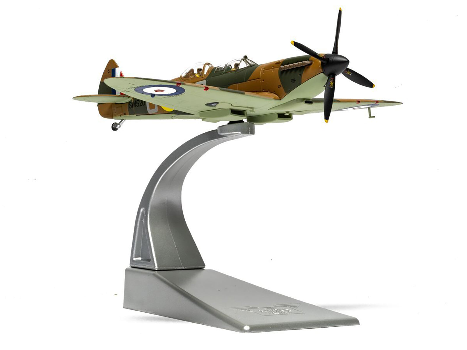 Supermarine Spitfire T.9 Aircraft "SM520 Spitfires.com Goodwood Aerodrome" British Royal Air Force "The Aviation Archive" Series 1/72 Diecast Model by Corgi - image 3