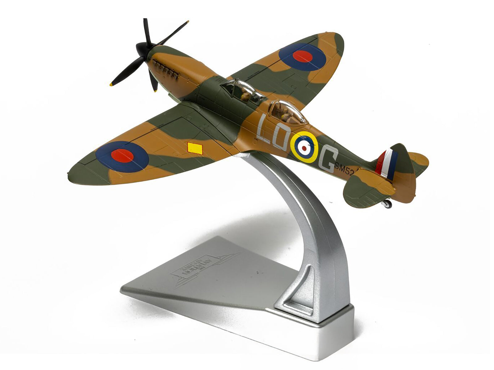 Supermarine Spitfire T.9 Aircraft "SM520 Spitfires.com Goodwood Aerodrome" British Royal Air Force "The Aviation Archive" Series 1/72 Diecast Model by Corgi - image 4