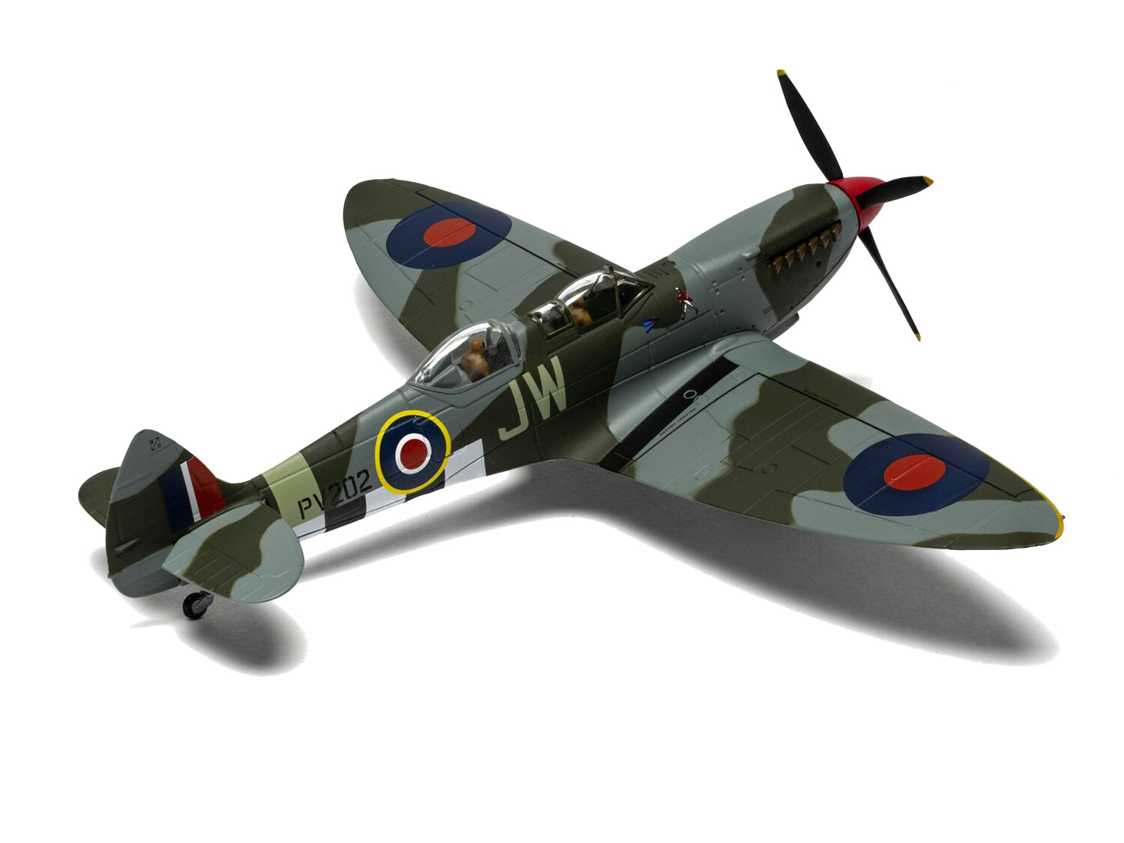 Supermarine Spitfire T.9 Aircraft "PV202 Aerial Collective at Duxford Airfield" British Royal Air Force "The Aviation Archive" Series 1/72 Diecast Model by Corgi - image 2