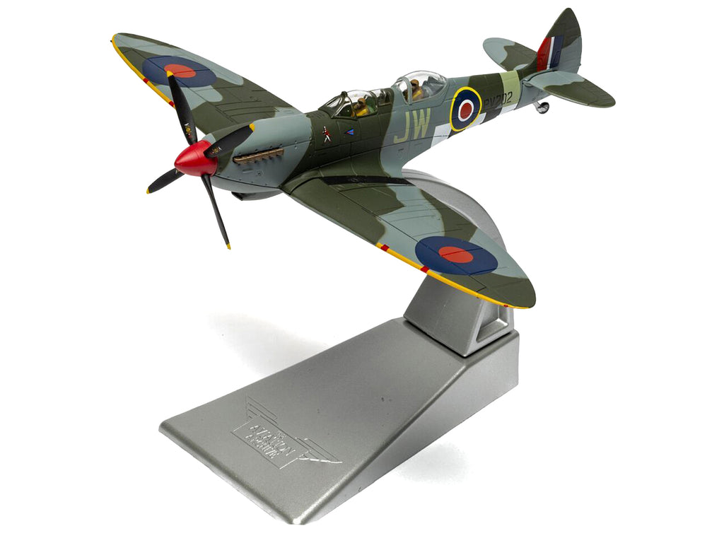 Supermarine Spitfire T.9 Aircraft "PV202 Aerial Collective at Duxford Airfield" British Royal Air Force "The Aviation Archive" Series 1/72 Diecast Model by Corgi - image 3
