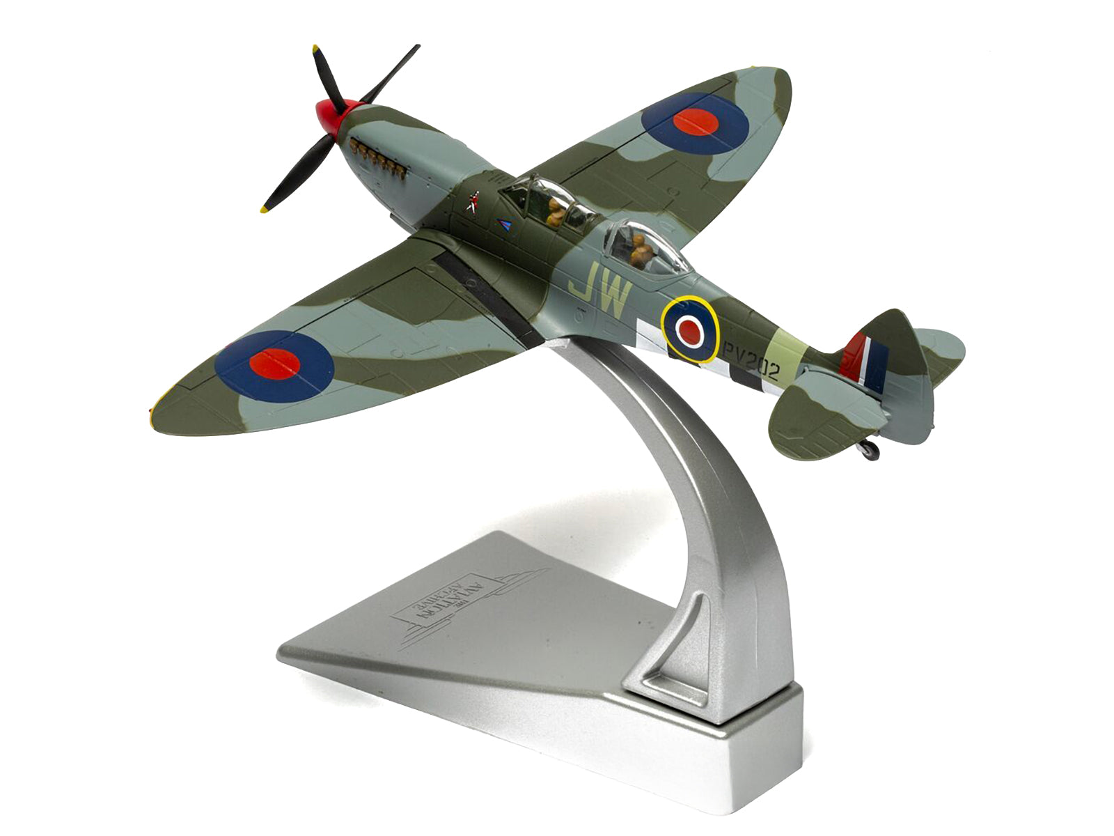 Supermarine Spitfire T.9 Aircraft "PV202 Aerial Collective at Duxford Airfield" British Royal Air Force "The Aviation Archive" Series 1/72 Diecast Model by Corgi - image 5
