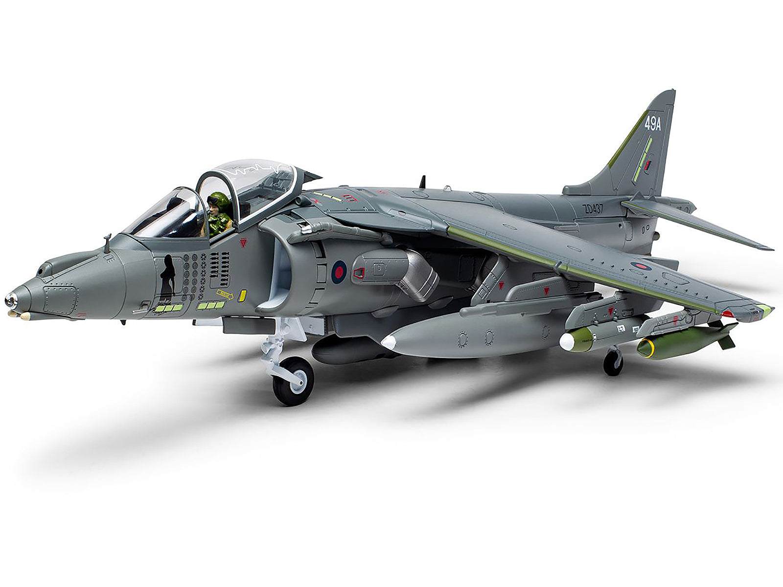British Aerospace Harrier GR7A Aircraft "Michelle RAF No.1 Squadron Operation Herrick RAF Kandahar Afghanistan" (2007) Royal Air Force "The Aviation Archive" Series 1/48 Diecast Model by Corgi - image 3