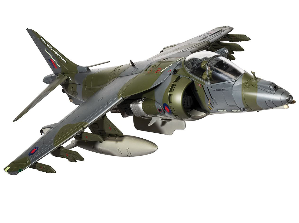 British Aerospace Harrier GR9A Aircraft "ZG506/P77 Ninja 1 RAF Cottesmore Final Flight Retirement Scheme" (2010) Royal Air Force "The Aviation Archive" Series 1/48 Diecast Model by Corgi - image 2