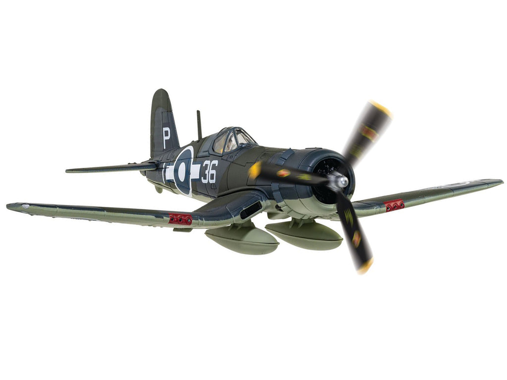 Vought Corsair Mk. II Fighter Aircraft "JT537 1836 Naval Air Squadron HMS Victorious Battle of Okinawa" (1945) British Royal Navy Fleet Air Arm "The Aviation Archive" Series 1/72 Diecast Model by Corgi - image 2
