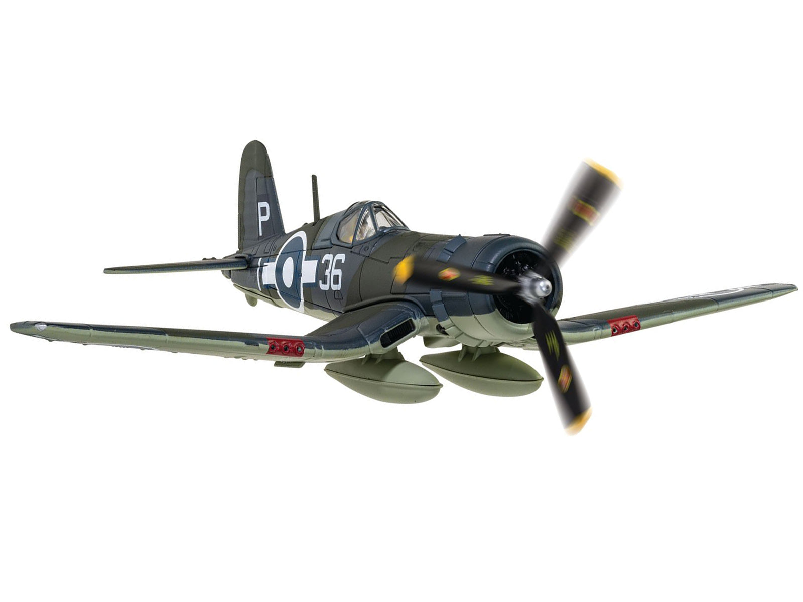 Vought Corsair Mk. II Fighter Aircraft "JT537 1836 Naval Air Squadron HMS Victorious Battle of Okinawa" (1945) British Royal Navy Fleet Air Arm "The Aviation Archive" Series 1/72 Diecast Model by Corgi - image 2