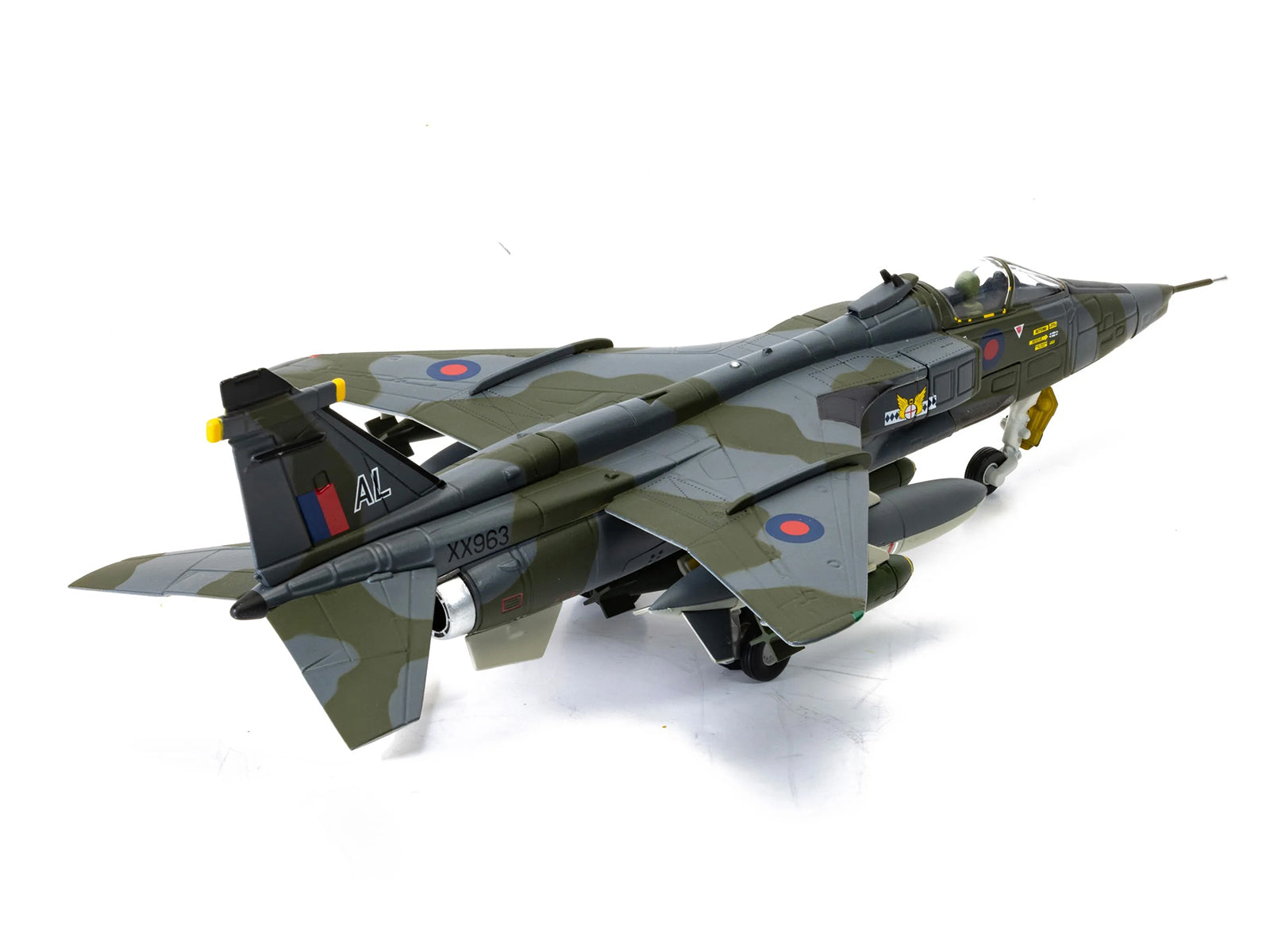 SEPECAT Jaguar GR.1 Aircraft "XX963/AL No.14 Squadron RAF Germany Bruggen" (1976) Royal Air Force "The Aviation Archive" Series 1/72 Diecast Model Car by Corgi