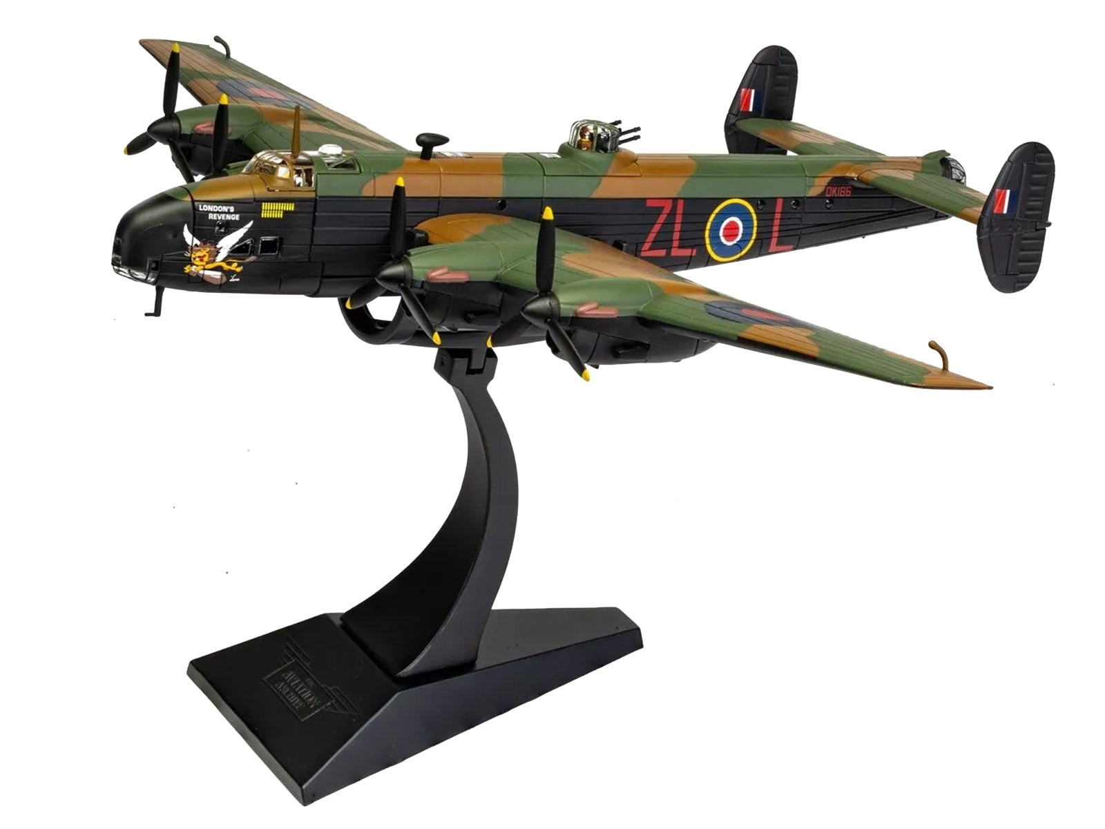 Handley Page Halifax MkV Bomber Aircraft "DK186 London’s Revenge - L for Lana No. 427 Squadron RAF Leeming" (1943) Royal Canadian Air Force "The Aviation Archive" Series 1/72 Diecast Model by Corgi - image 5