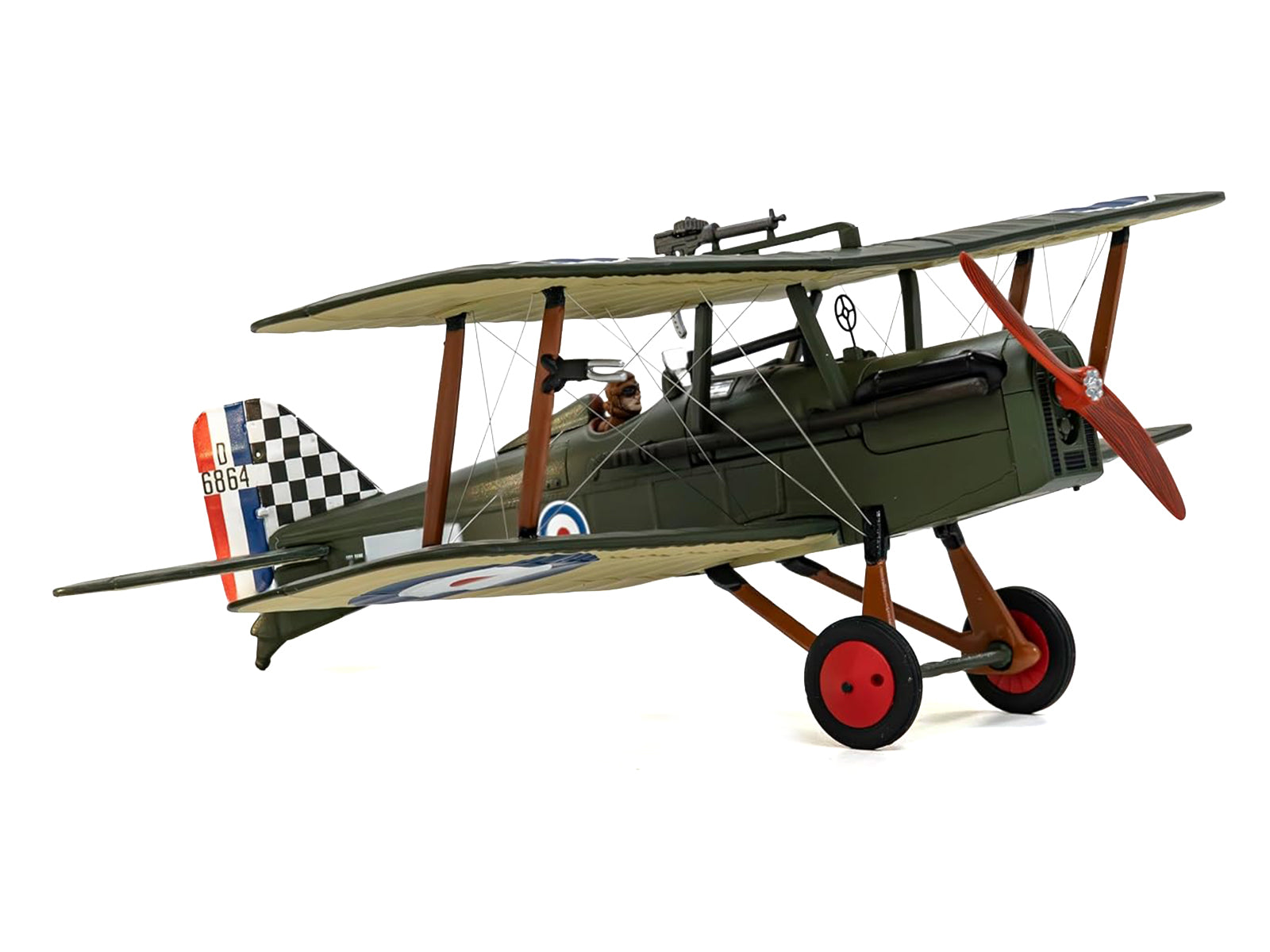 Royal Aircraft Factory SE5a Biplane Aircraft "D6864 Major Keith Logan Caldwell No. 74 Squadron Clairmarais South Aerodrome" (1918) Royal Air Force "The Aviation Archive" Series 1/48 Diecast Model by Corgi - image 2