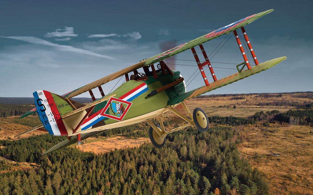 SPAD S.XIII Aircraft "Captain Robert Soubiran 103rd Aero Squadron USAS Foucaucourt Aerodrome France" (1918) United States Army Air Service "The Aviation Archive" Series 1/48 Diecast Model by Corgi - image 2