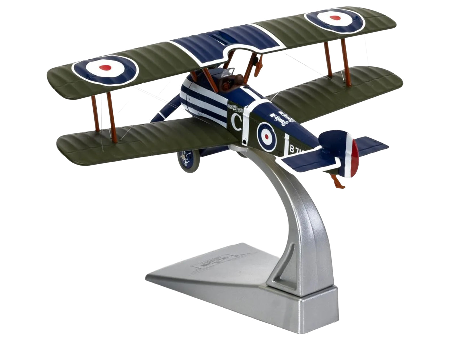 Sopwith Camel F.1 Aircraft "B7190 Donner Wetter! 'C' Flight No. 10 Squadron" (1918) Royal Naval Air Service "The Aviation Archive" Series 1/48 Diecast Model by Corgi - image 4