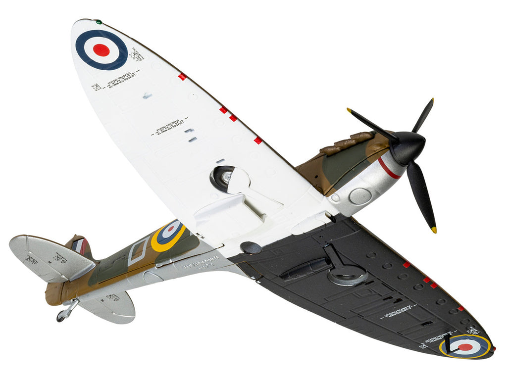 Supermarine Spitfire MkI Fighter Aircraft "P9443 ZD-D Flight Lieutenant Douglas Bader No. 222 Squadron Battle of Britain" (1940) Royal Air Force "The Aviation Archive" Series 1/72 Diecast Model by Corgi - image 3