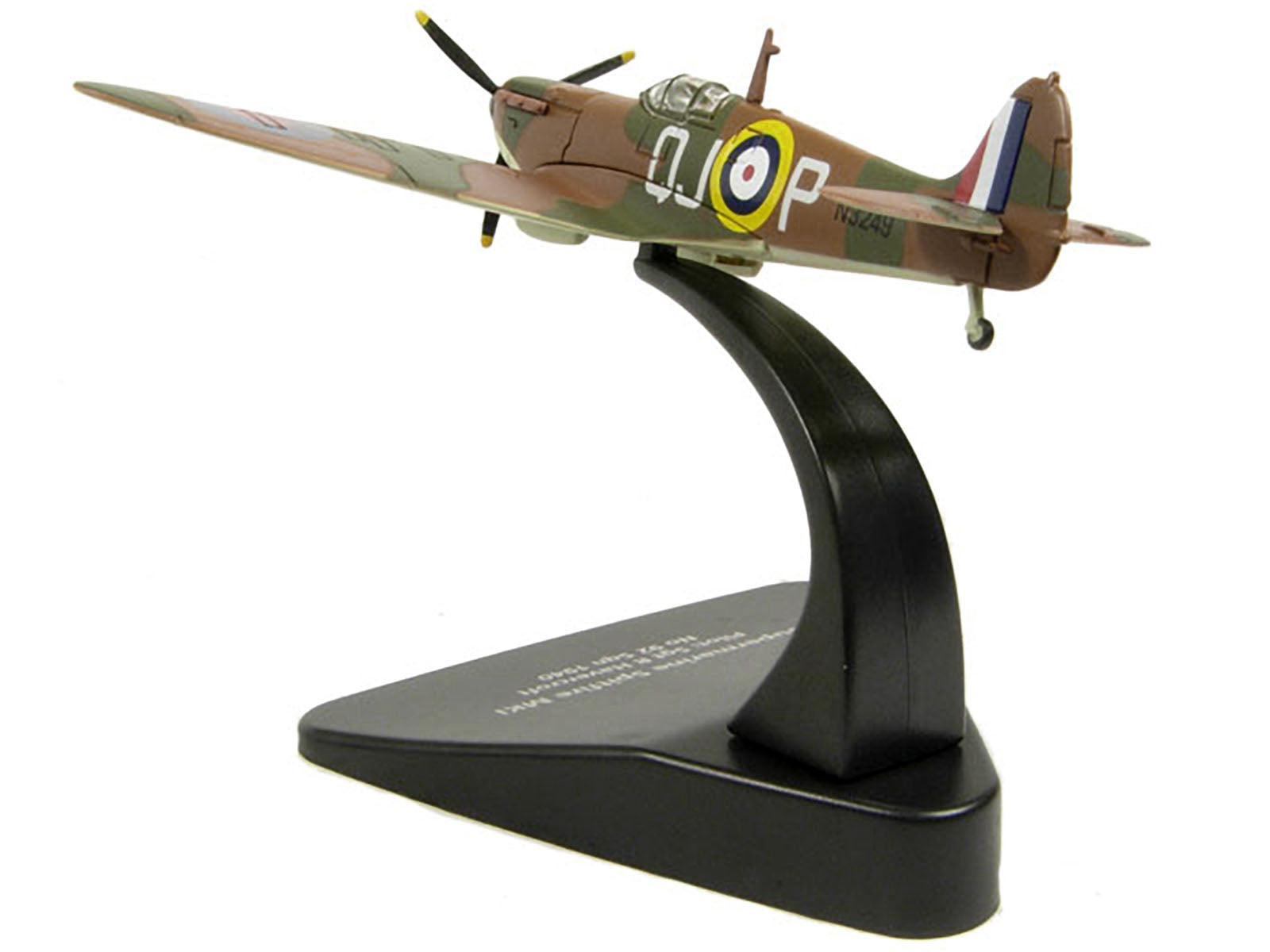 Supermarine Spitfire MK1 SGT R. Havercroft No 92 Sqn 1940 1/72 Diecast Model Airplane by Oxford Diecast - image 3
