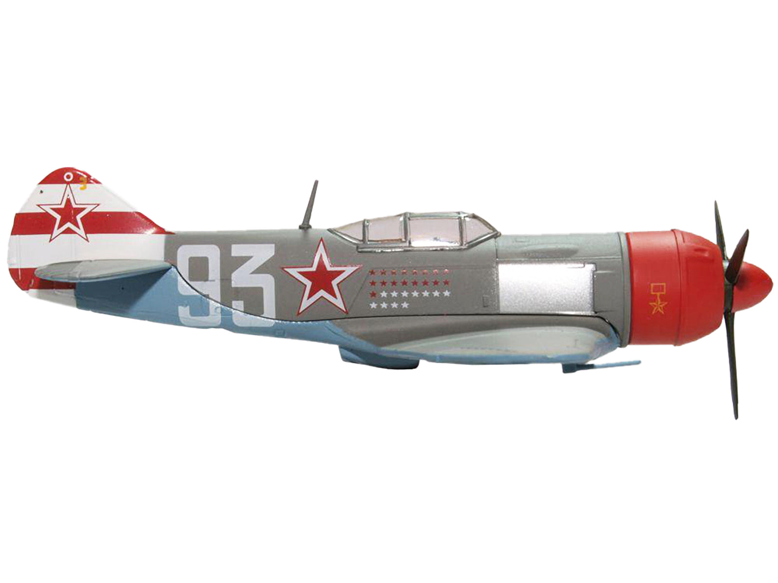 Lavochkin LA7 Fighter Plane Sergei Federovich Dolgushin 156th Fighter Regiment (1945) "Oxford Aviation" Series 1/72 Diecast Model Airplane by Oxford Diecast - image 2
