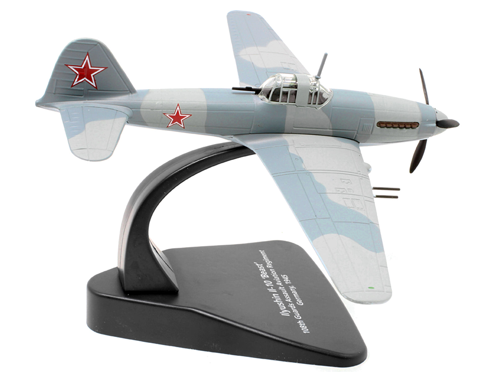 Ilyushin Il-10 "Beast" War Plane 108th Guards Assault Aviation Regiment Germany (1945) "Oxford Aviation" Series 1/72 Diecast Model Airplane by Oxford Diecast - image 2