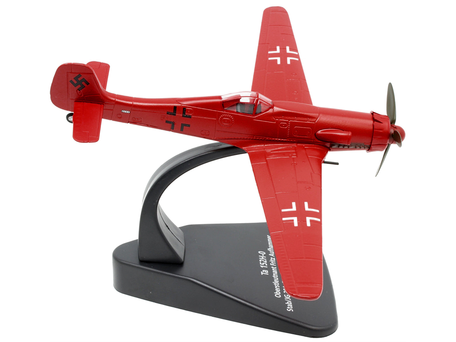 Focke-Wulf Ta 152H-0 War Plane Oberstleutnant Fritz Aufhammer Stab/JG 301 Stendall Airfield Germany (1945) "Oxford Aviation" Series 1/72 Diecast Model Airplane by Oxford Diecast - image 2