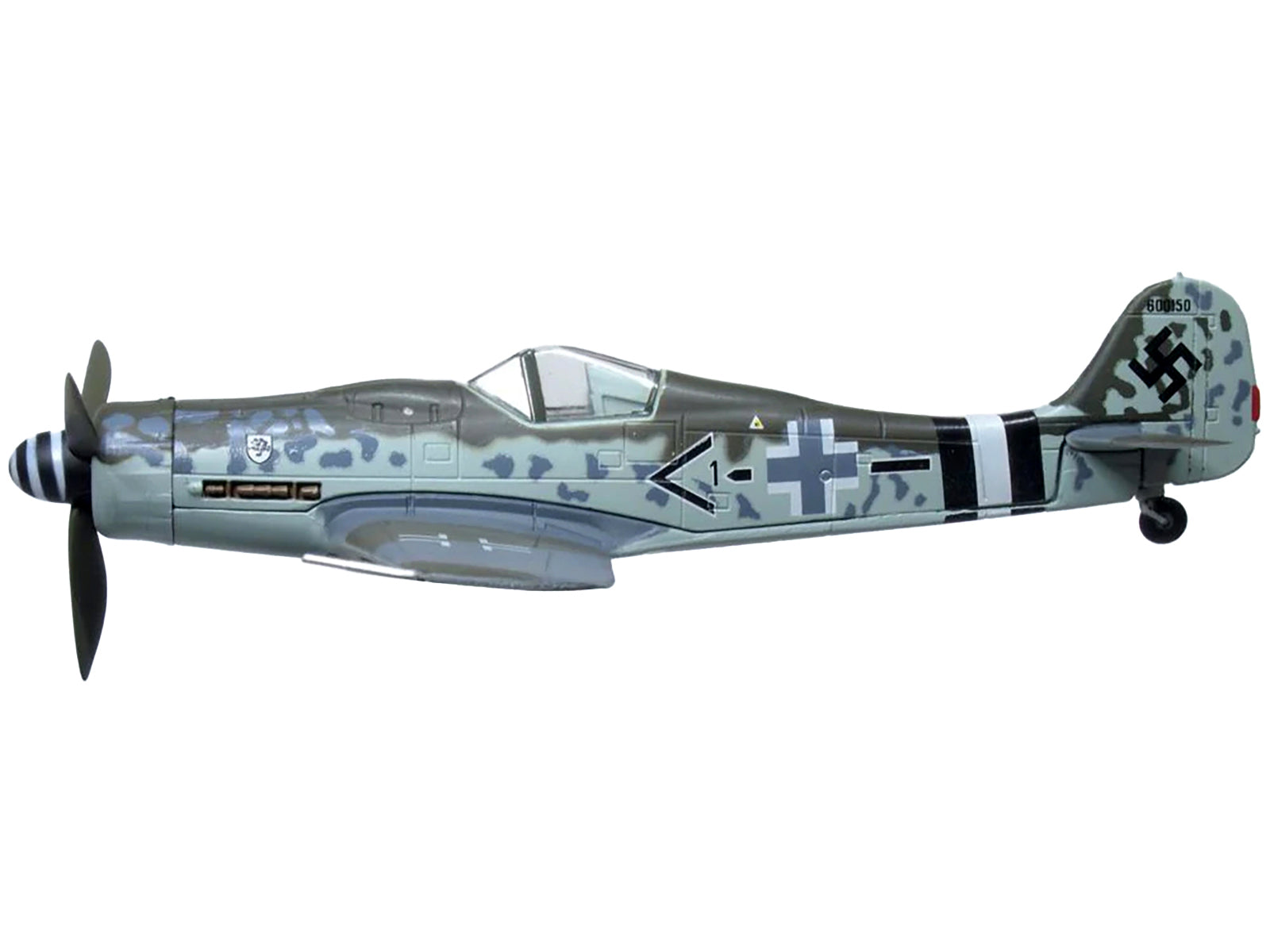 Focke-Wulf Fw190D-9 Fighter Aircraft "600150 JG-4 Frankfurt Rhine-Main Airfield" (1945) German Luftwaffe "Oxford Aviation" 1/72 Diecast Model Airplane by Oxford Diecast - image 2