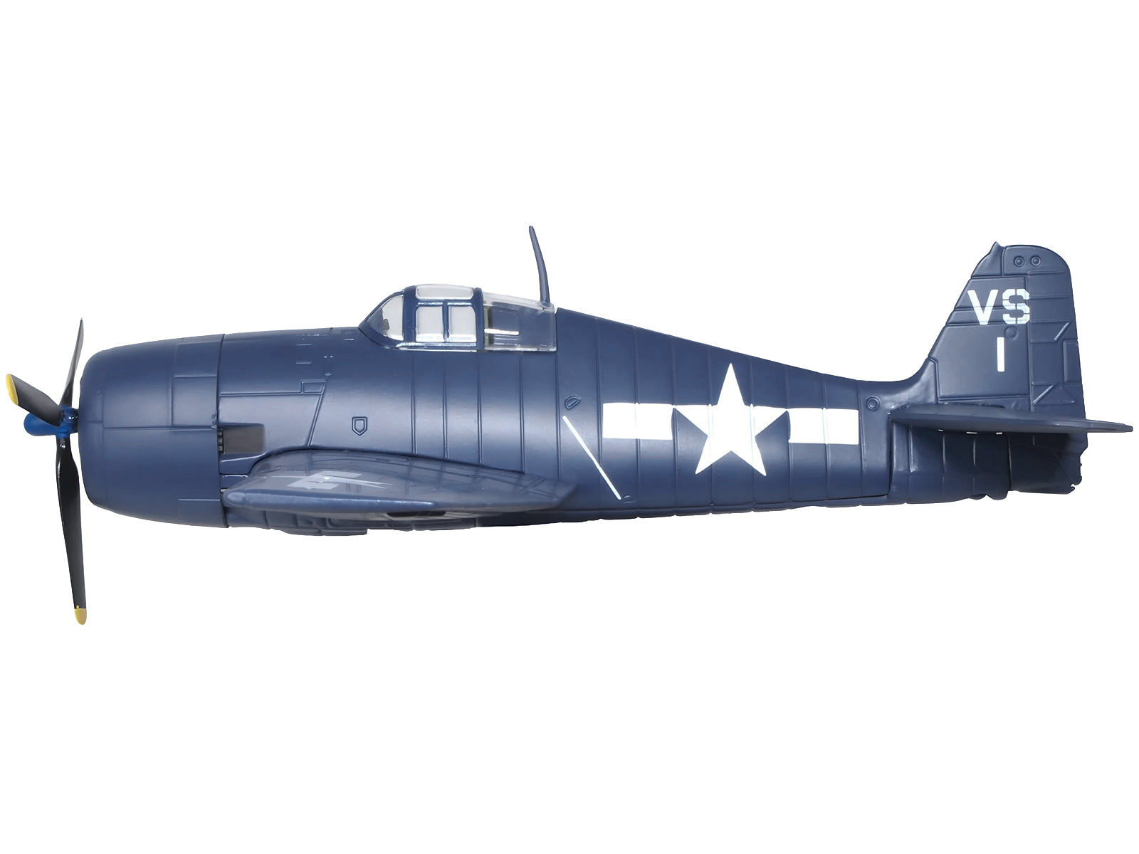 Grumman Hellcat F6F-5 Fighter Aircraft "Lt. Cdr. Willard E. Eder VS-1" (1945) United States Navy "Oxford Aviation" Series 1/72 Diecast Model Airplane by Oxford Diecast - image 2
