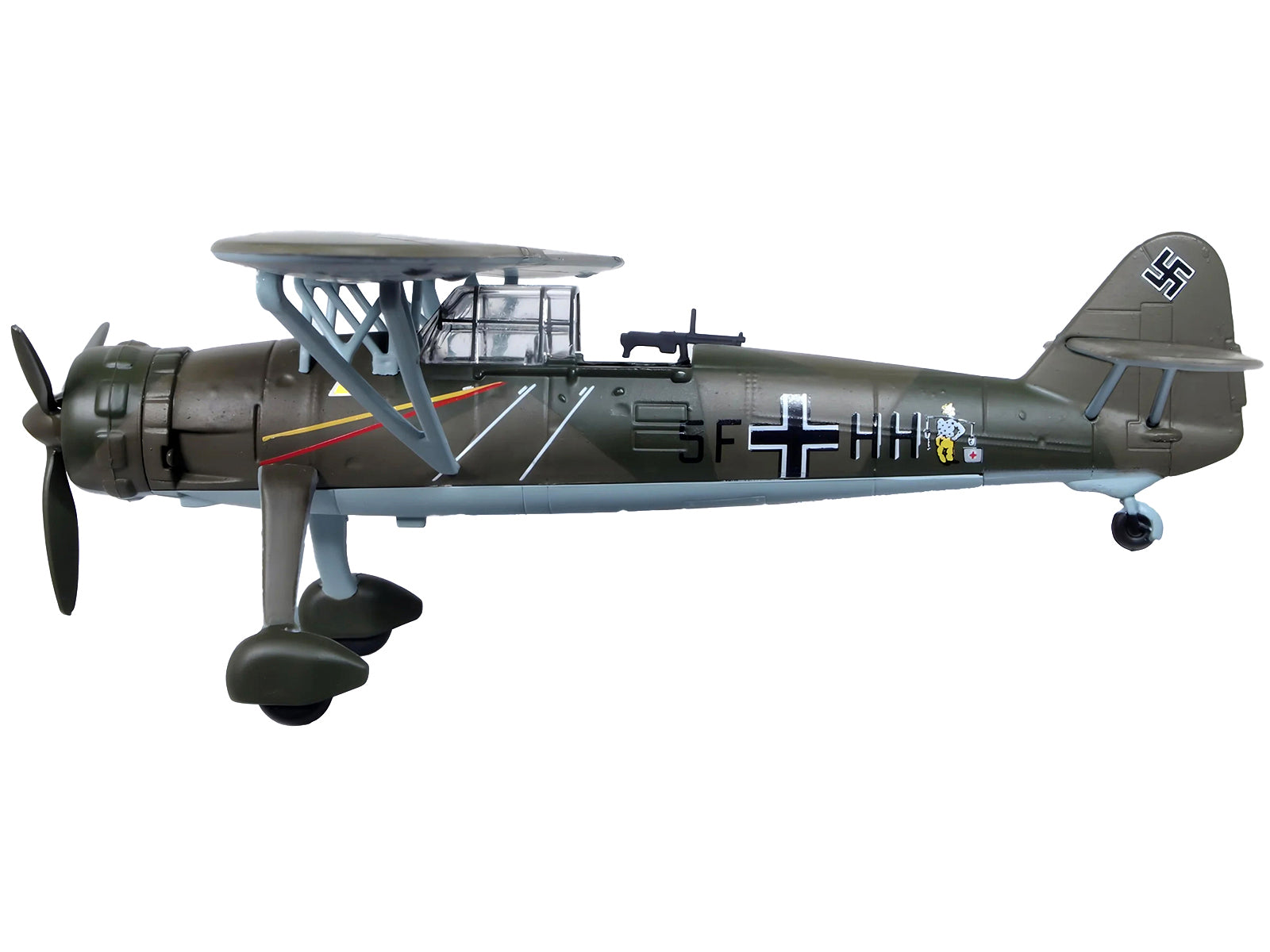 Henschel Hs 126 A-1 Reconnaissance Aircraft "Hannes Gaub Gerd Scroder 1.(H)/14 Invasion of Poland" (1939) German Luftwaffe "Oxford Aviation" Series 1/72 Diecast Model Airplane by Oxford Diecast - image 3