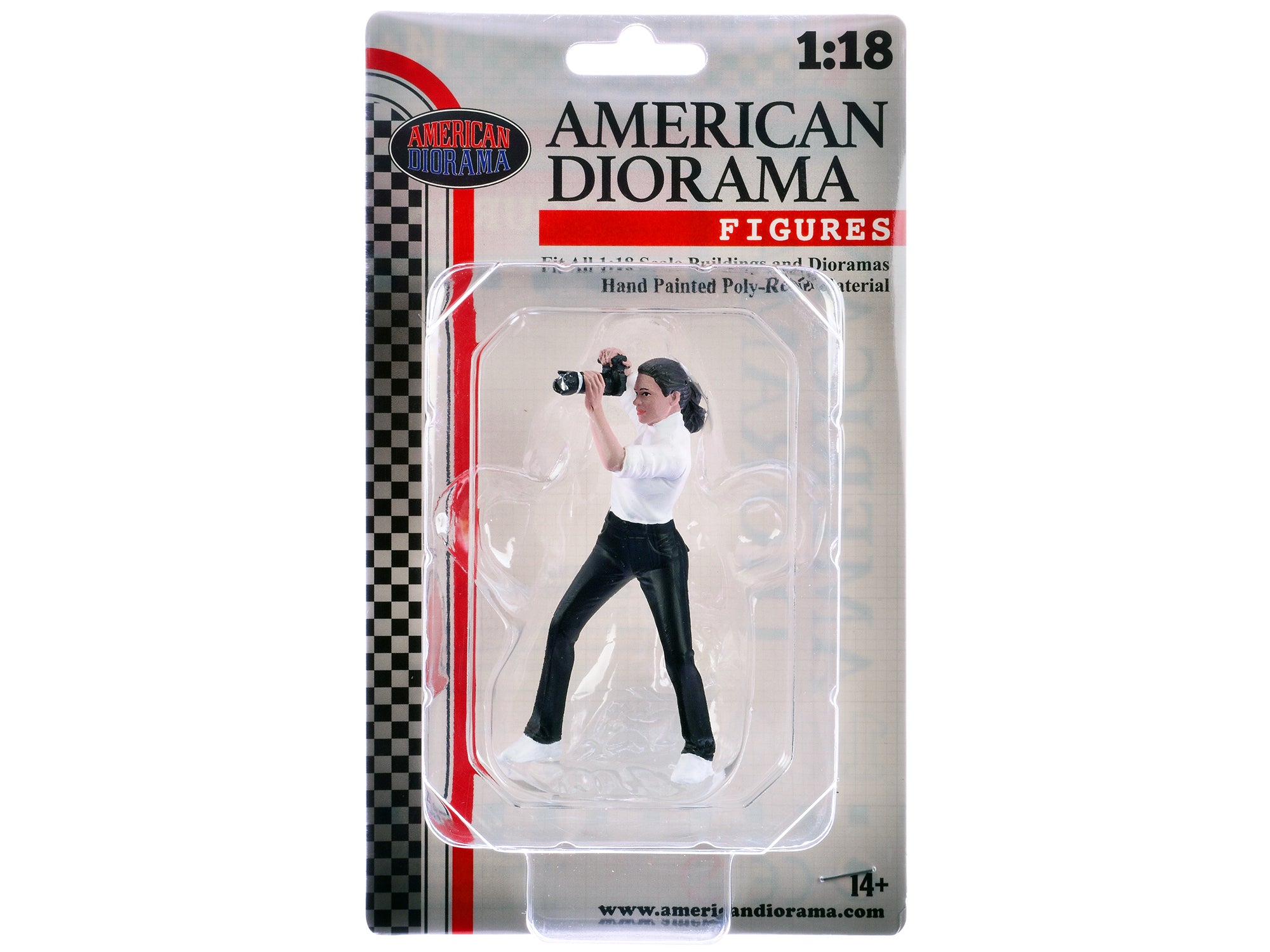 "Photographers" Figure #2 for 1/18 Scale Models by American Diorama - image 4