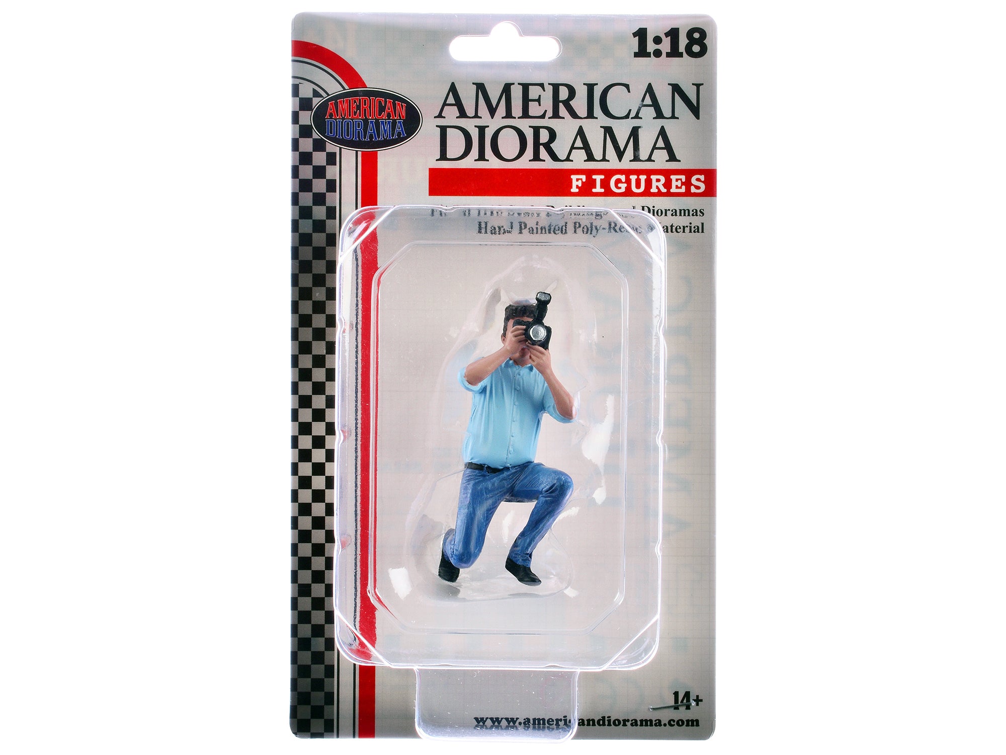 "Photographers" Figure #3 for 1/18 Scale Models by American Diorama - image 4
