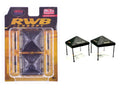 "RWB (RAUH-Welt BEGRIFF)" Canopy 2 Piece Set Black Limited Edition for 1/64 Scale Models by American Diorama