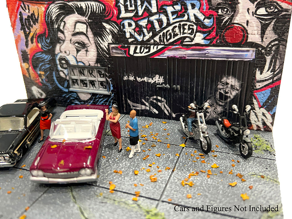 "American Diorama X INK BMBRS - LA Lowrider" Street Art Diorama for 1/64 Scale Models by American Diorama - image 4
