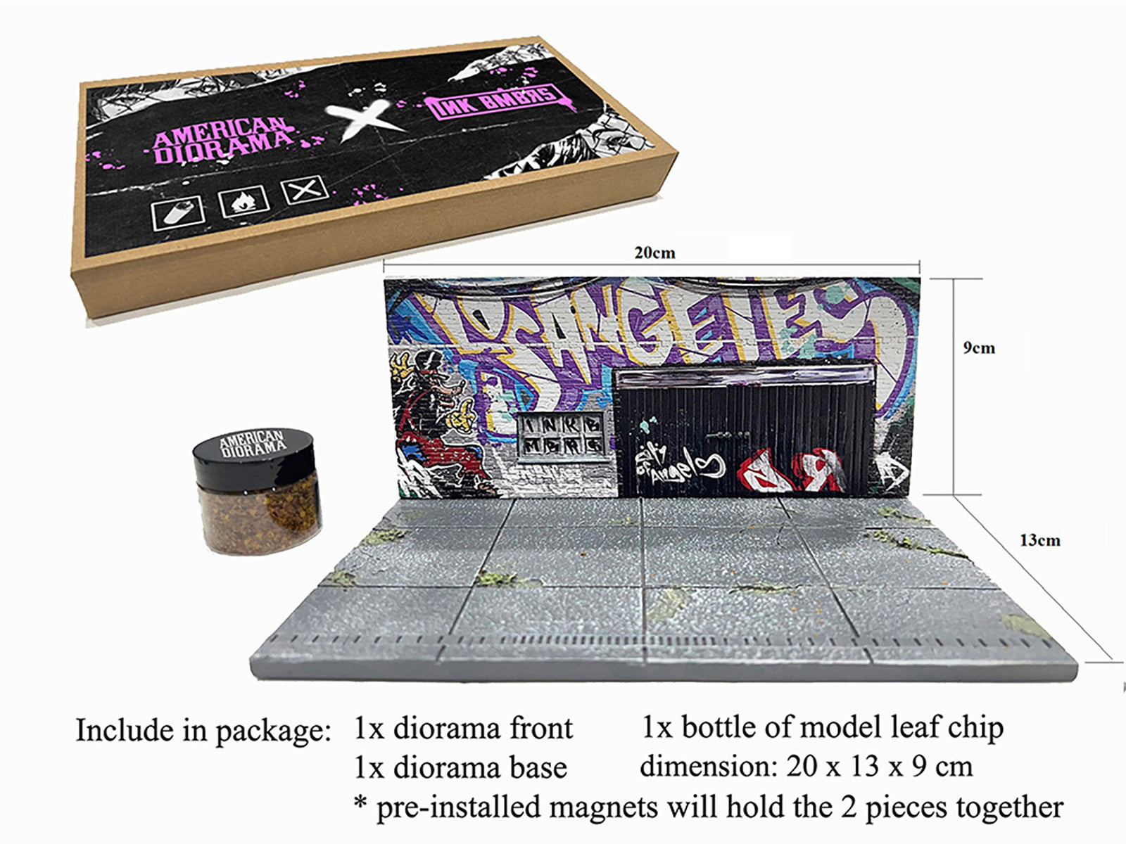 "American Diorama X INK BMBRS - LA Graffiti" Street Art Diorama for 1/64 Scale Models by American Diorama - image 2
