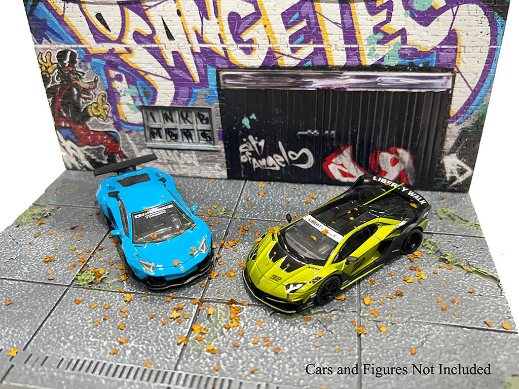 "American Diorama X INK BMBRS - LA Graffiti" Street Art Diorama for 1/64 Scale Models by American Diorama - image 4