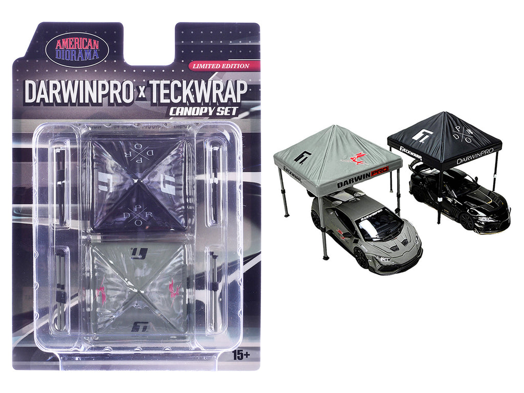 "DarwinPro x Teckwrap" Canopy 2 Piece Set Limited Edition for 1/64 Scale Models by American Diorama