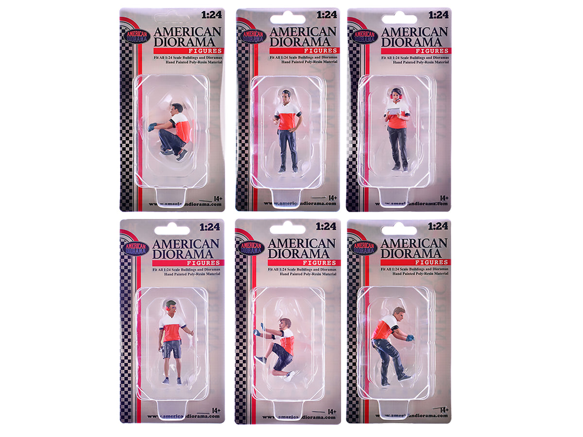 "Race Crew" 6 piece Figure Set for 1/24 Scale Models by American Diorama - image 3