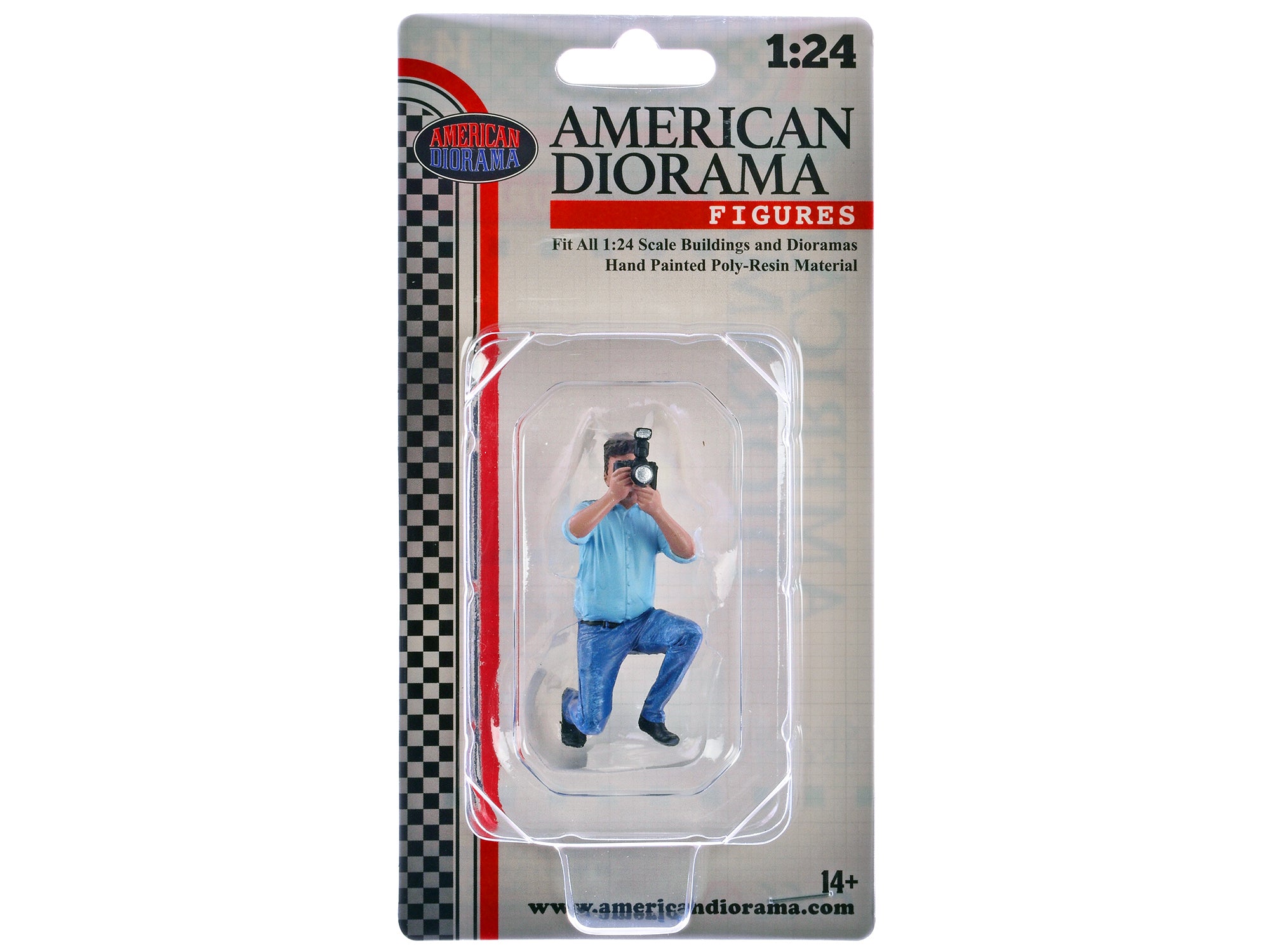 "Photographers" Figure #3 for 1/24 Scale Models by American Diorama - image 4