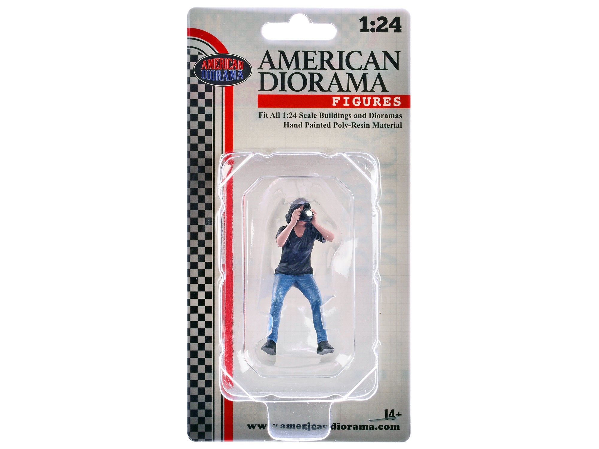 "Photographers" Figure #4 for 1/24 Scale Models by American Diorama - image 4
