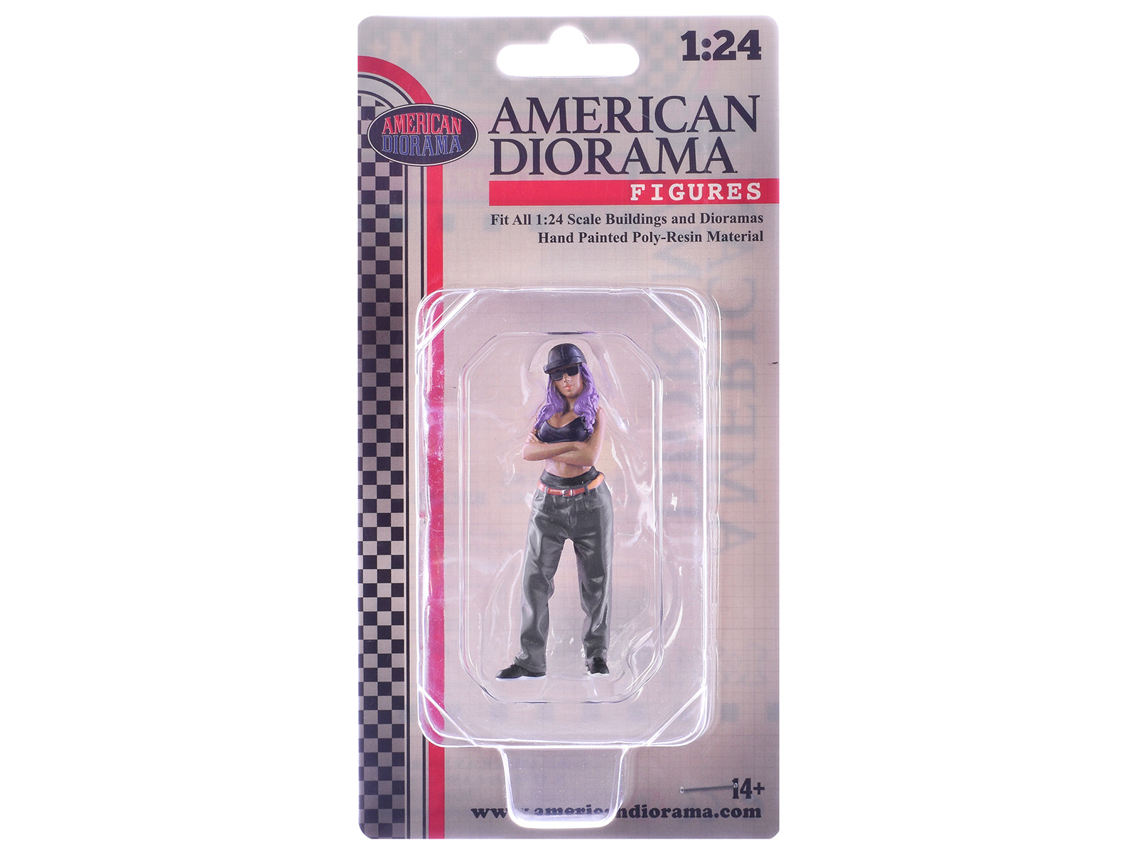 "Hanging Out 3" Figure #2 for 1/24 Scale Models by American Diorama