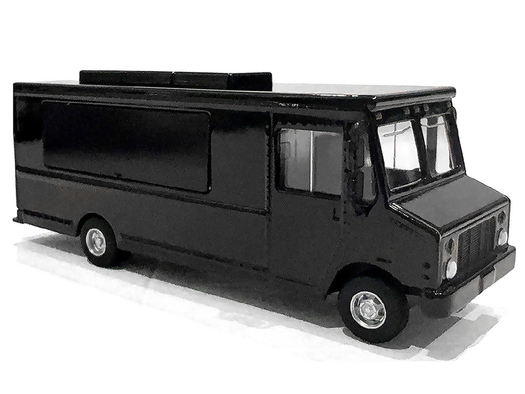 Food Truck Plain Black 1/64 Diecast Model by American Diorama - image 2
