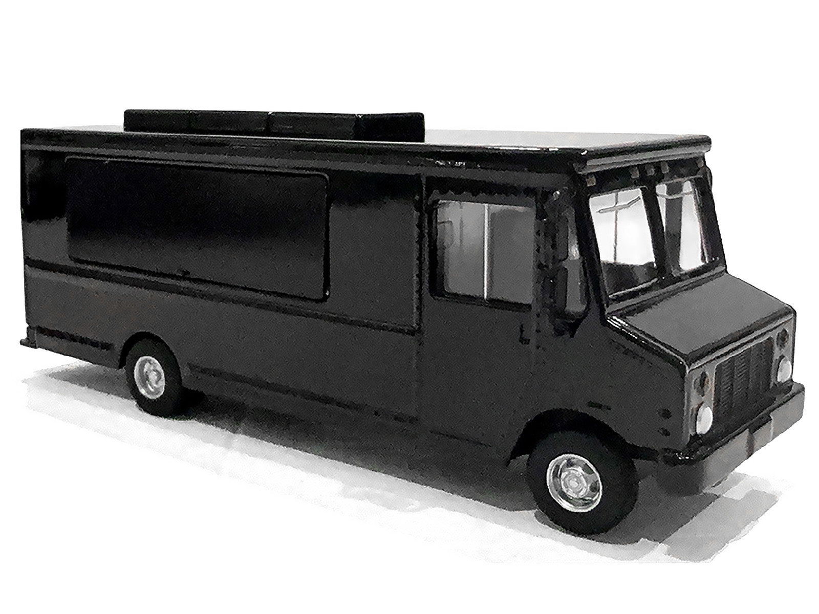 Food Truck Plain Black 1/64 Diecast Model by American Diorama - image 2