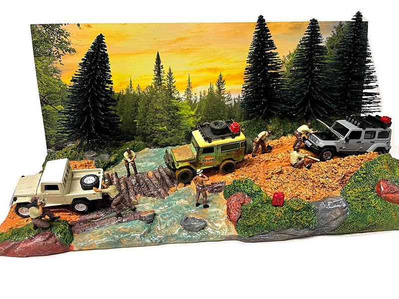 "Overland Off-Road" Diorama with Forest Background for 1/64 Scale Models by American Diorama - image 2