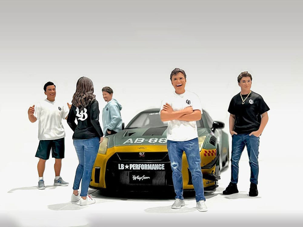 "Team Liberty Walk" 5 piece Figure Set for 1/18 Scale Models by American Diorama - image 3