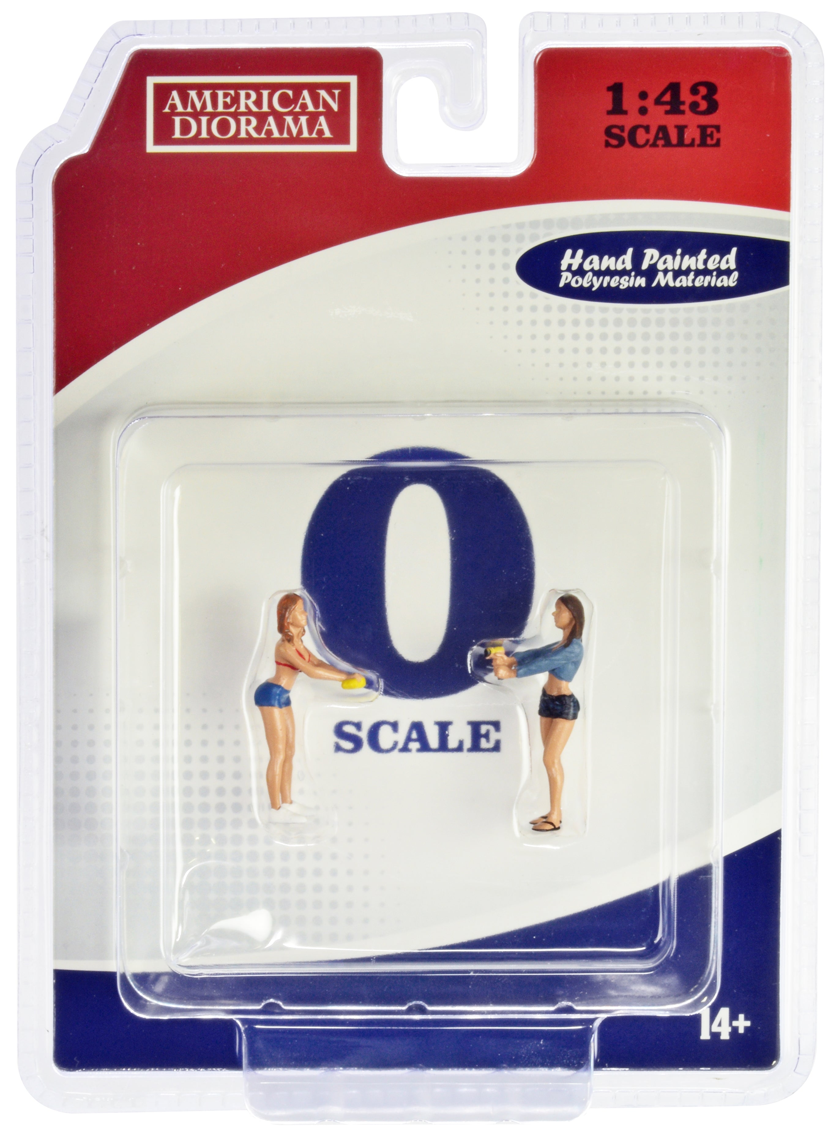 "Car Wash Girls" Set 2 Jessica and Jennifer 2 Piece Figure Set for 1/43 Scale Models by American Diorama - image 3