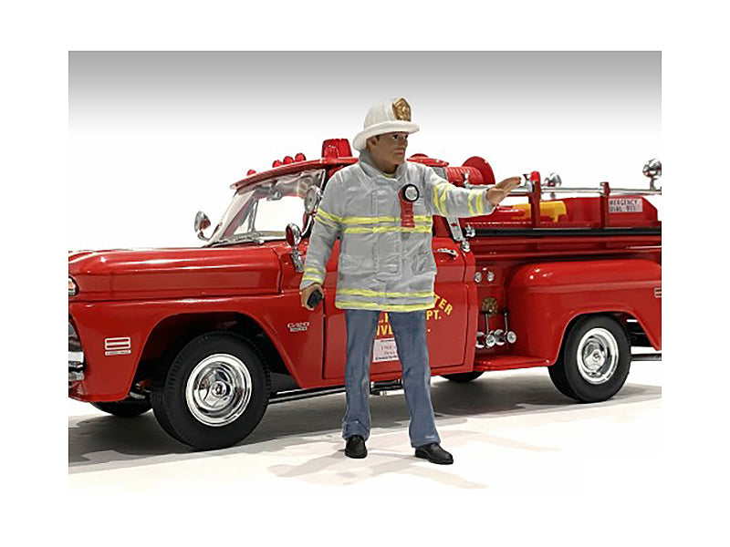 "Firefighters" Fire Captain Figure for 1/18 Scale Models by American Diorama - image 2