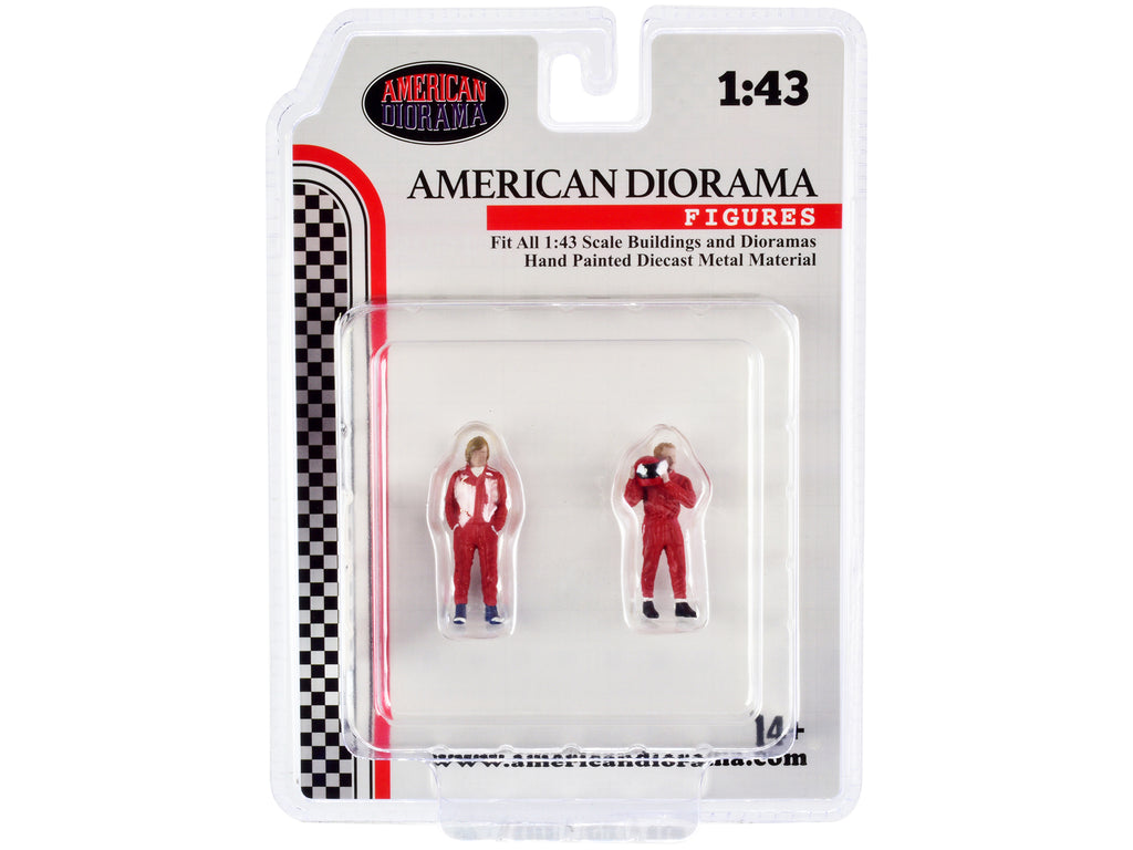 "Racing Legends" 70's Set of 2 Diecast Figures for 1/43 Scale Models by American Diorama - image 4