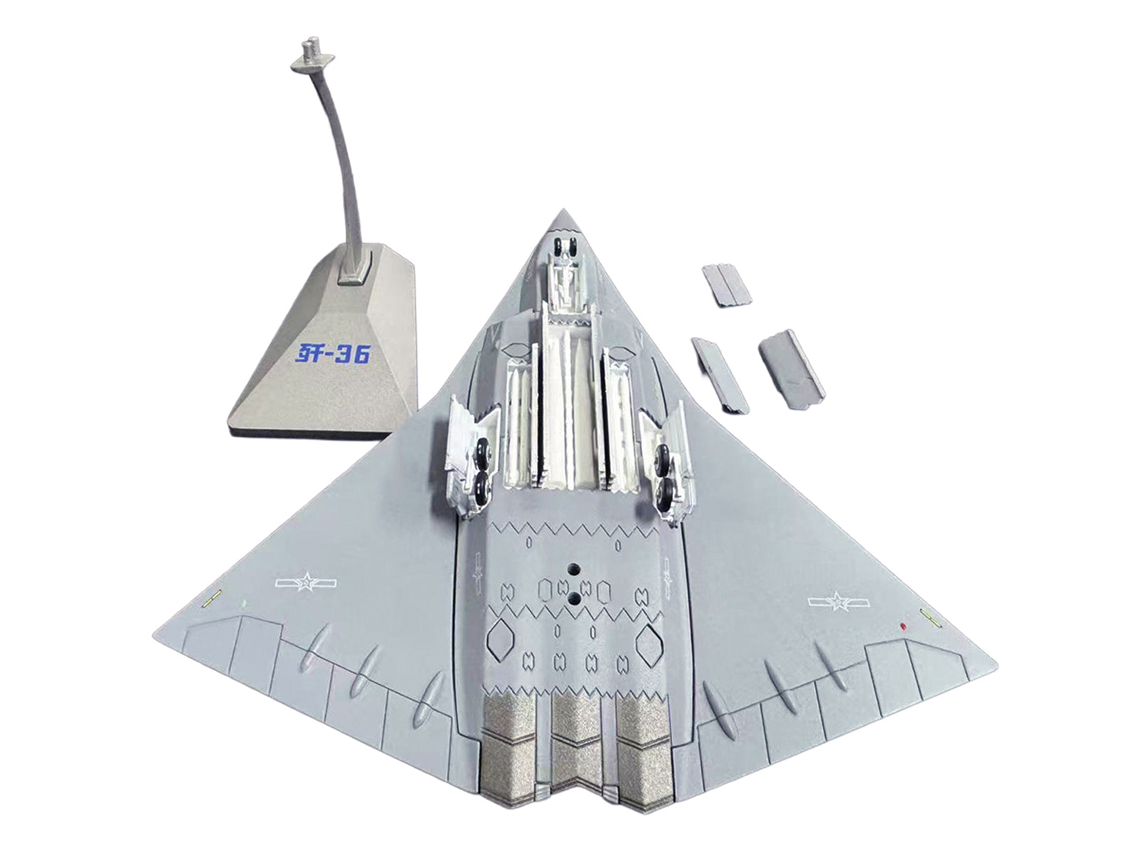 CAC J-36 Stealth Aircraft "People's Liberation Army Air Force" 1/144 Diecast Model by Air Force 1